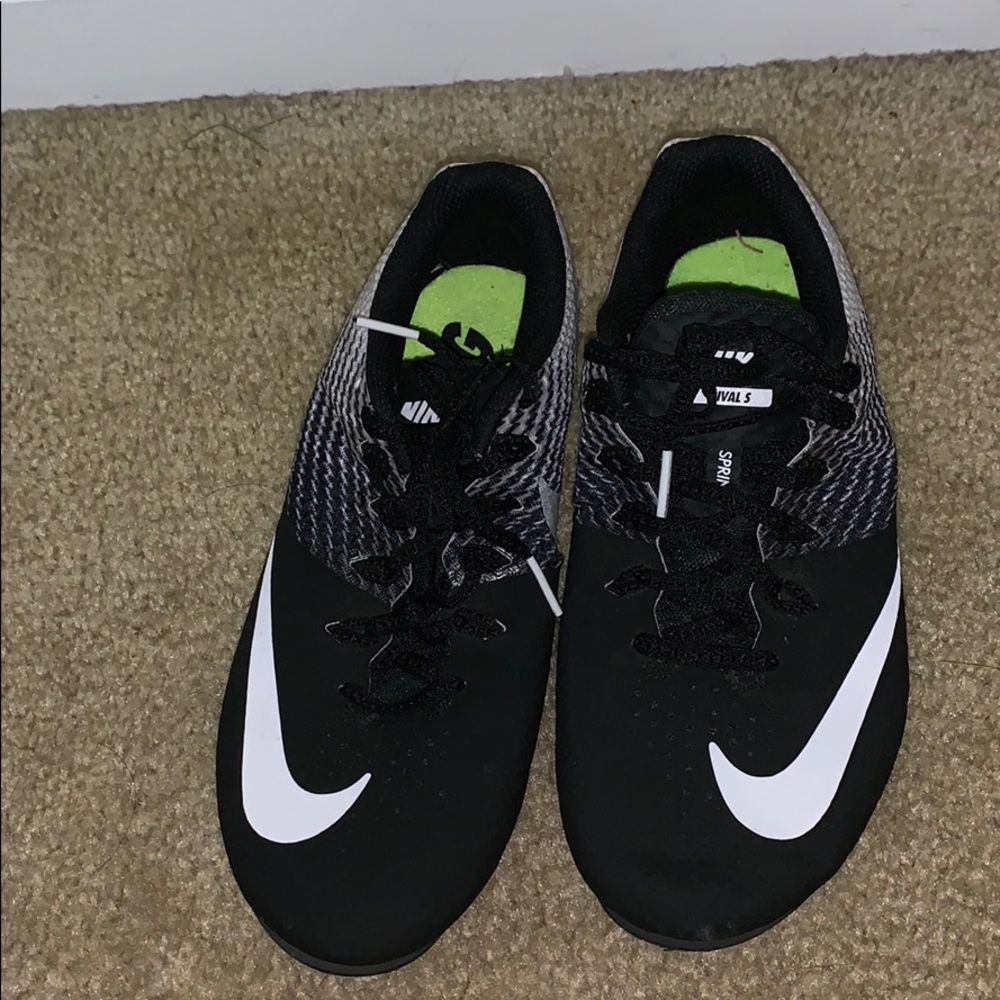 Nike running sprint spike shoes